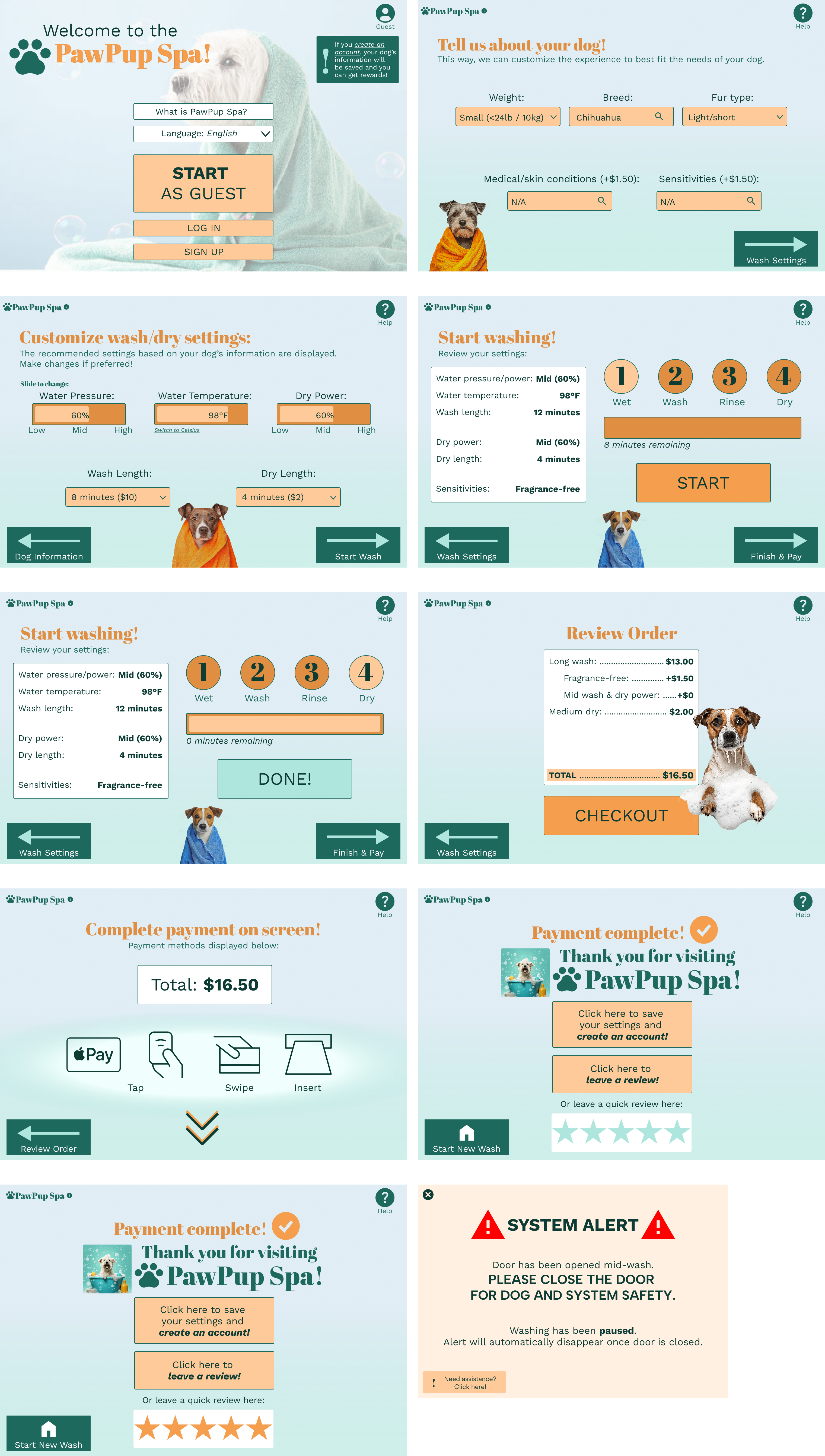 pawpup wireframes